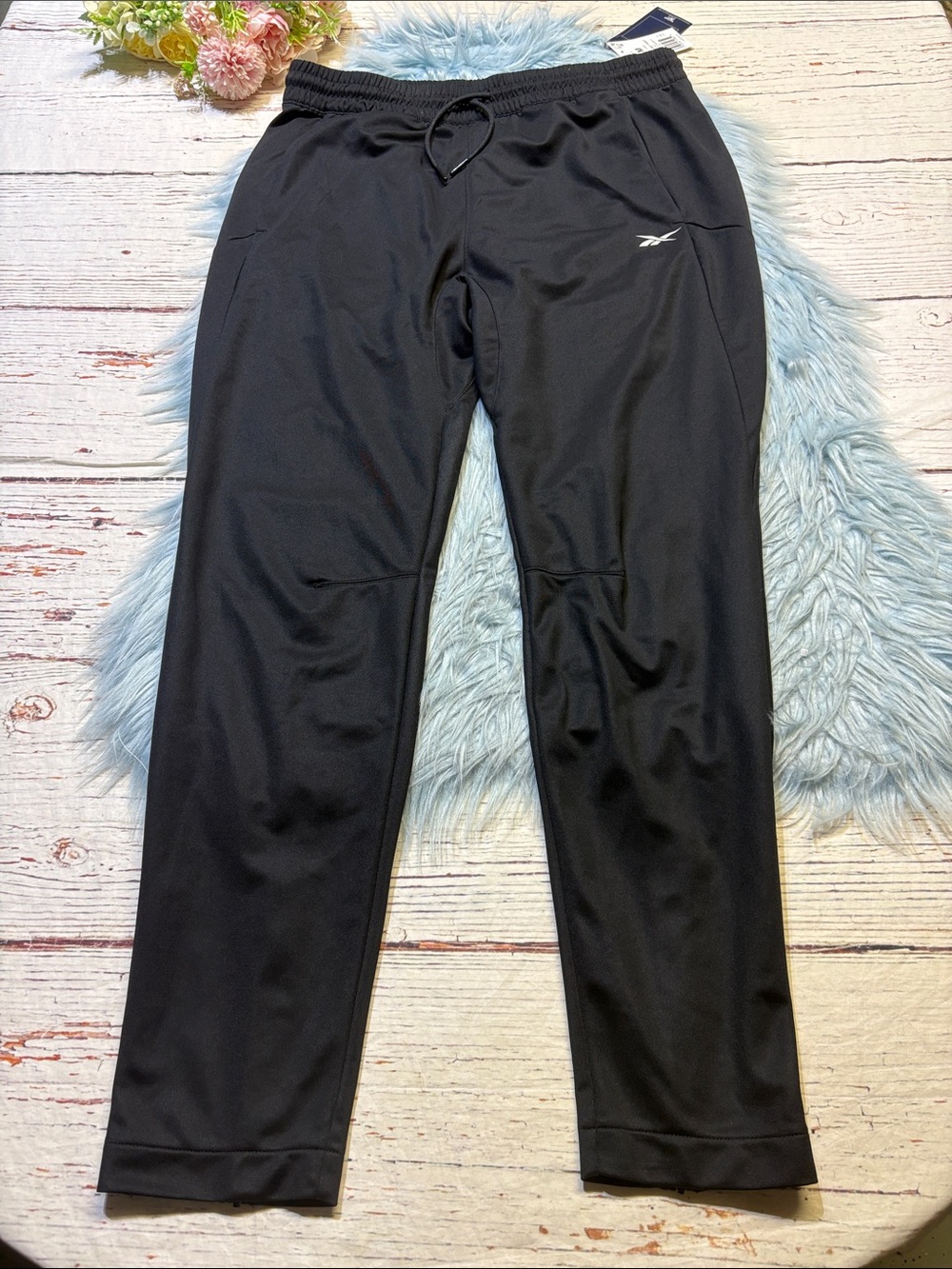 NWT Reebok Black Training Work Knit Pants sz M